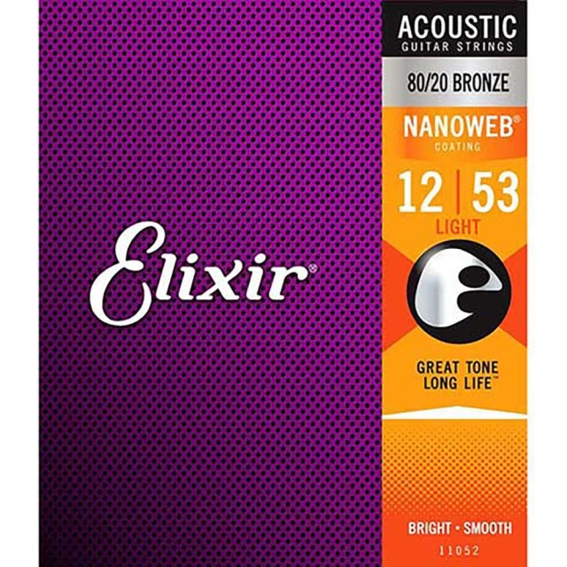Elixir 16052 (12-53) 薄膜 磷青銅 NANOWEB 民謠吉他弦【硬地搖滾】全館$399免運！ 歷史價格詳細信息