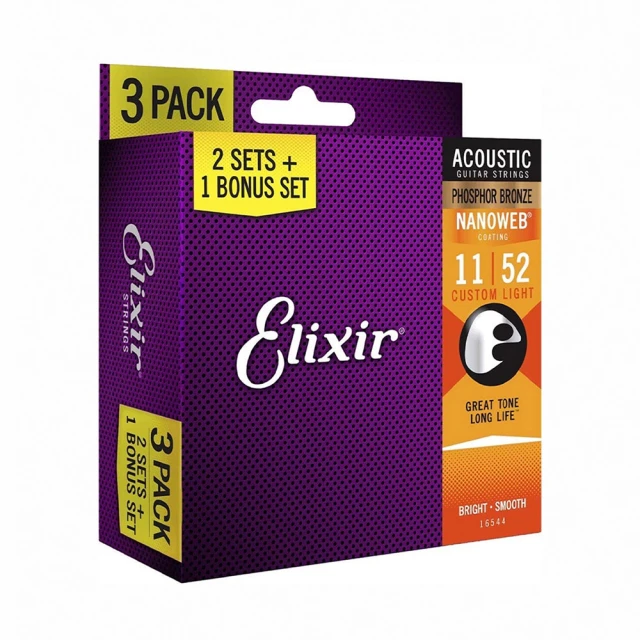 Elixir 16545 Nanoweb 薄包覆 磷青銅 木吉他套弦三包裝 12-53【敦煌樂器】 歷史價格詳細信息