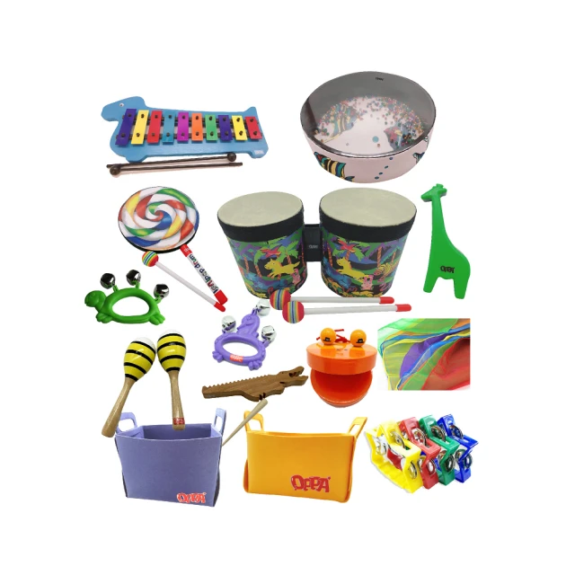 【OPPA】奧福樂器套組 地鼓敲敲組 地鼓、棒棒糖鼓、蛋沙鈴、鈴鼓(幼兒教育 小樂器) 歷史價格詳細信息