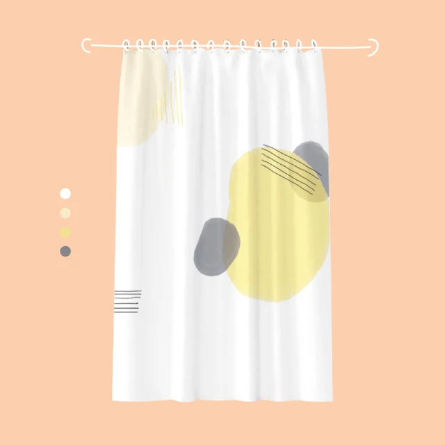 【All In Home 窩在家】創意日式設計文創加厚防霉 浴簾(附掛環) 歷史價格詳細信息