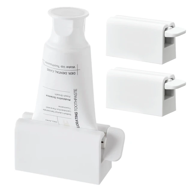 擠牙膏器-2入組牙膏器 牙膏掛架 自動擠牙膏 牙刷架 手動擠牙膏 旋轉擠壓器 浴室用品 歷史價格詳細信息