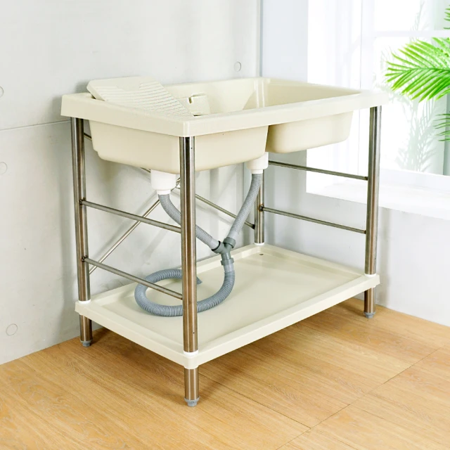 【LOGIS】不鏽鋼PP耐衝擊塑膠洗衣槽 72CM*60CM(洗手槽 洗手台) 歷史價格詳細信息