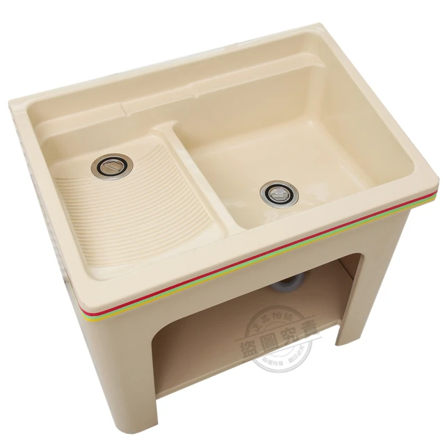 【Abis】新式特大雙槽塑鋼水槽 洗衣槽 洗手台-白烤漆腳架(1入) 歷史價格詳細信息