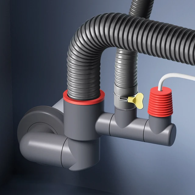 洗菜盆下水管水槽下水器防臭下水管後置省空間下水器左右款排水管 歷史價格詳細信息