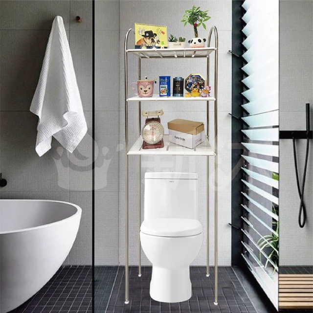 不鏽鋼馬桶置物架 #304 馬桶收納架 浴室收納層架 三層架 不銹鋼置物架 歷史價格詳細信息