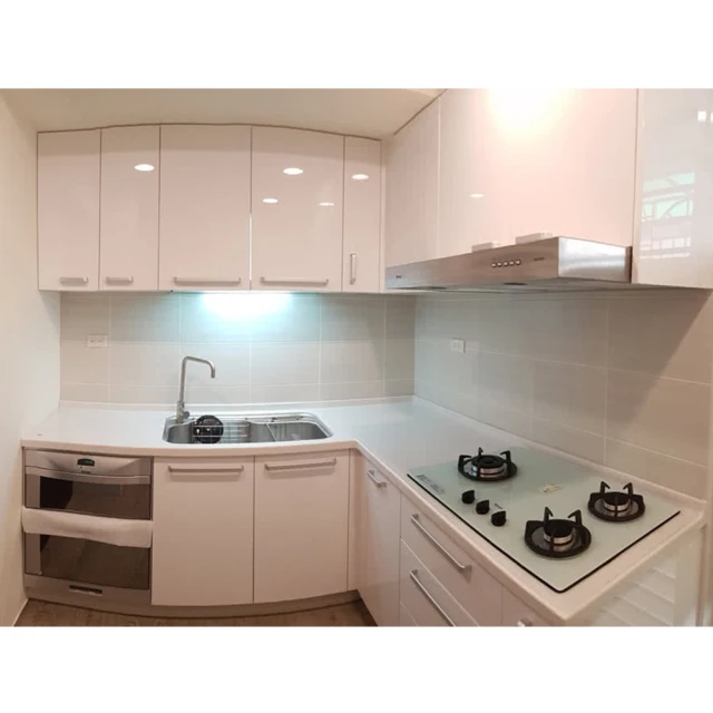 【MIDUOLI米多里】美好生活廚具（一字廚具／240公分／含三機設備+升降拉籃+冰箱上櫃）(米多里設計) 歷史價格詳細信息