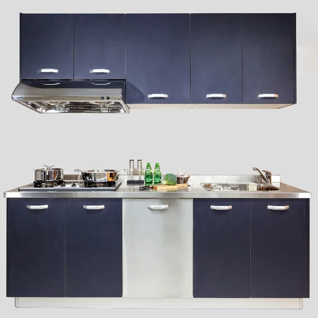 【日系時尚】【京濱工業】歐化廚具-不鏽鋼檯面塑合板門(210+30公分) 歷史價格詳細信息