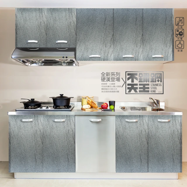 【日系時尚】【不鏽鋼天王】不鏽鋼廚具-不鏽鋼檯面塑合板門(220公分以內) 歷史價格詳細信息