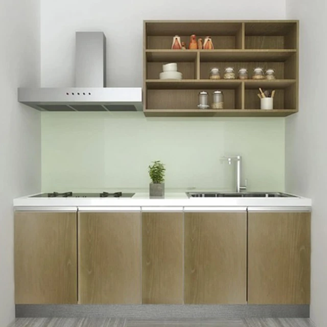 【MIDUOLI米多里】防蟑抗菌廚具（ㄇ型廚具／不含三機／含吧台＋鐵件吊櫃+冰箱上櫃）(米多里設計) 歷史價格詳細信息