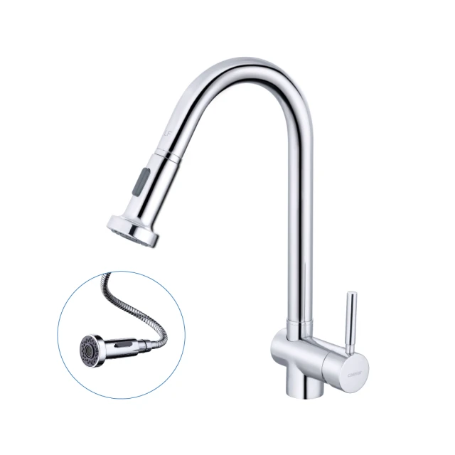 【CAESAR 凱撒衛浴】無鉛立式伸縮廚房龍頭-不鏽鋼絲光色 K905CSL(不含安裝 / 抽拉式水龍頭) 歷史價格詳細信息