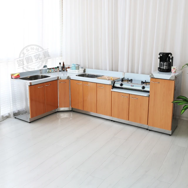 【Abis】客製商品-豪華升級款不鏽鋼二件組系統櫥櫃-72洗台+72瓦斯爐台/流理台-多款門板可選(桶身304) 歷史價格詳細信息