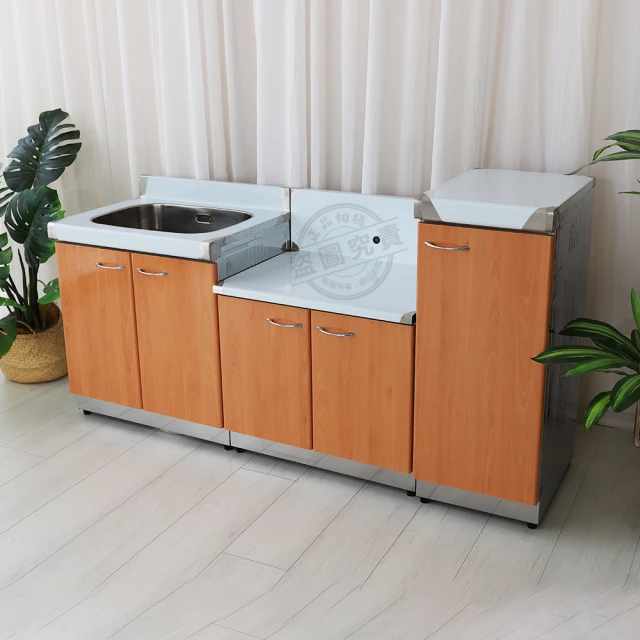 【Abis】客製商品-豪華升級款不鏽鋼二件組系統櫥櫃-72洗台+72瓦斯爐台/流理台-多款門板可選(桶身304) 歷史價格詳細信息