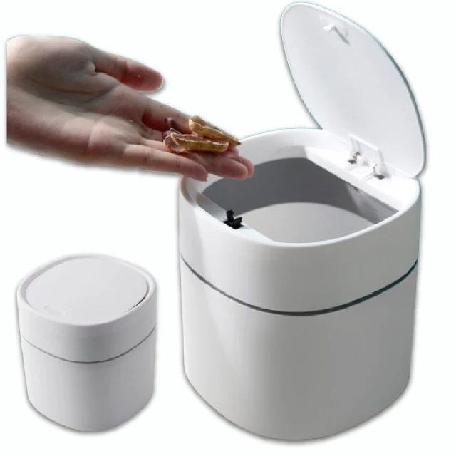 無印風按壓式桌上垃圾桶/客廳廚房辦公收納/置物桶/清潔收納垃圾桶/小型垃圾筒 歷史價格詳細信息