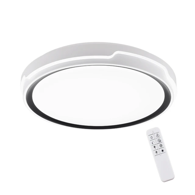 LED 60W 調光調色吸頂燈附遙控器 L388-QR(小夜燈功能/可換式燈盤/壁切4段) 歷史價格詳細信息