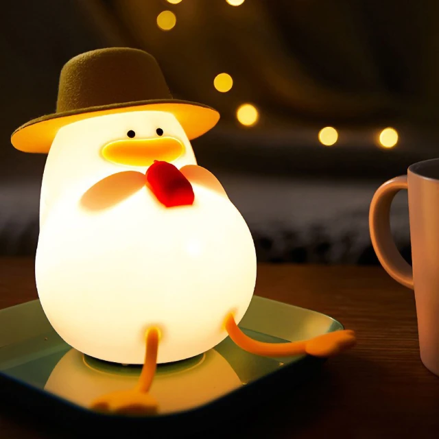 可愛鴨鴨小夜燈不插電ins少女心卡通創意擺件臥室床頭燈生日禮物 歷史價格詳細信息