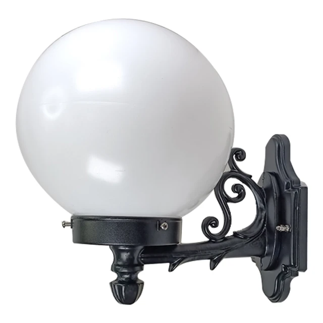 【彩渝】200MM PMMA 壁燈(戶外球形壁燈 球形燈罩 階梯燈 洗牆燈 可搭LED) 歷史價格詳細信息
