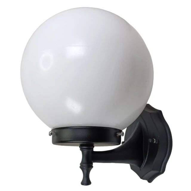 【彩渝】200MM PMMA 壁燈(戶外球形壁燈 球形燈罩 階梯燈 洗牆燈 可搭LED) 歷史價格詳細信息