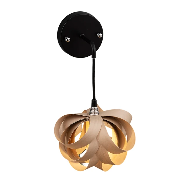 【Honey Comb】白杏木皮燈罩壁燈(EX-6920W) 歷史價格詳細信息