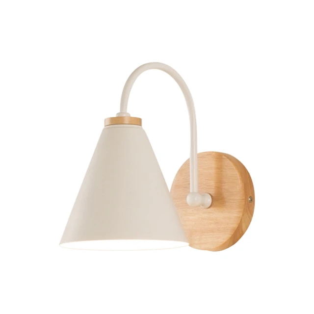 北歐木藝壁燈床頭臥室創意個性簡約實木質過道led兒童房壁燈 歷史價格詳細信息