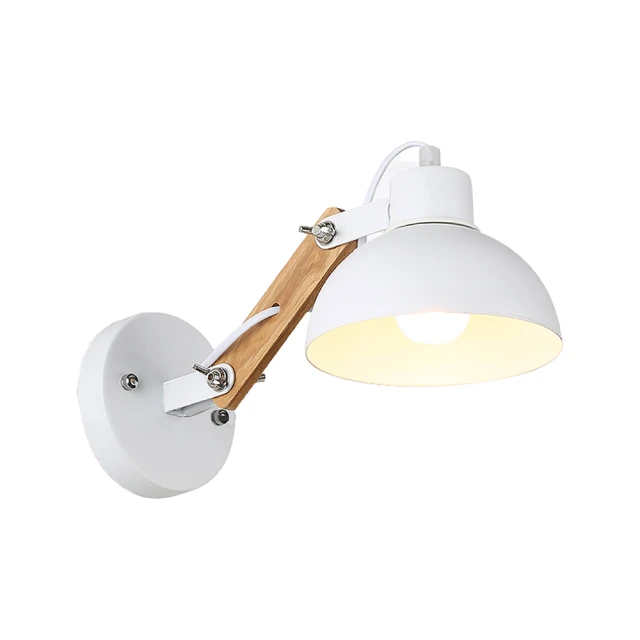 北歐木藝壁燈床頭臥室創意個性簡約實木質過道led兒童房壁燈 歷史價格詳細信息