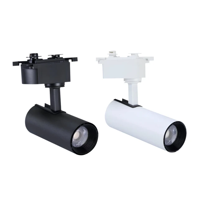 3入組 LED軌道燈 12W 黑殼/白殼 散光型軌道燈(白光/中性光/黃光) 歷史價格詳細信息