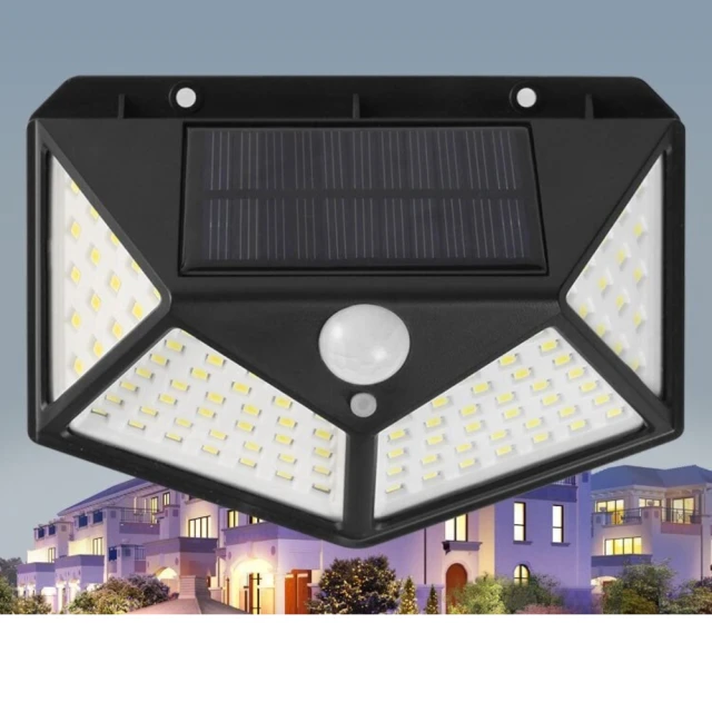 100LED 太陽能壁燈 戶外照明燈 歷史價格詳細信息