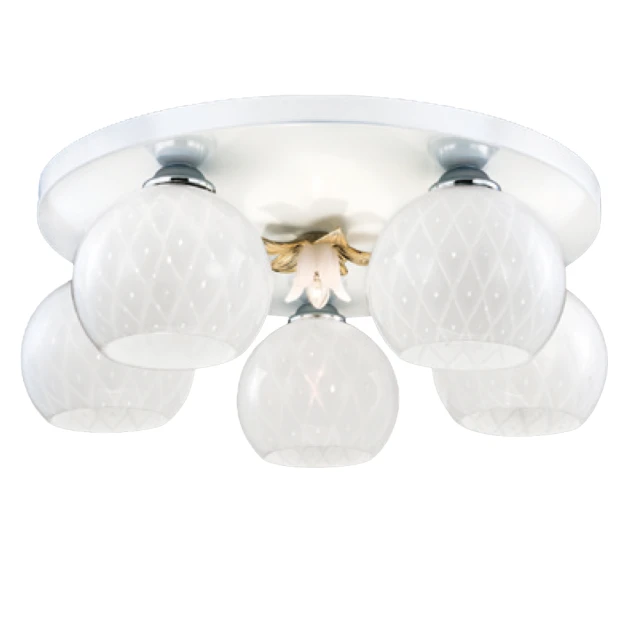 【大巨光】現代風 E27x5 半吸頂燈_中(LW-11-1592) 歷史價格詳細信息