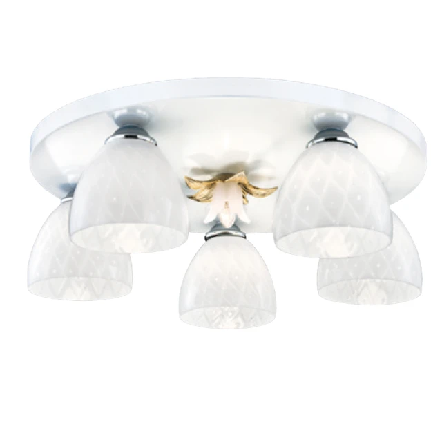 【大巨光】現代風 E27x5 半吸頂燈_中(LW-11-1592) 歷史價格詳細信息