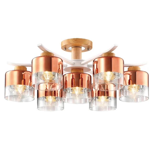 【大巨光】現代風 E27x8 半吸頂燈_大(LW-11-1333) 歷史價格詳細信息