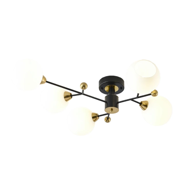 【大巨光】現代風E27 五燈+1 半吸頂燈-中(BM-50753) 歷史價格詳細信息