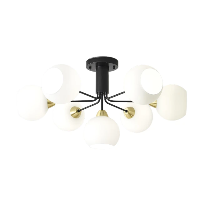 【大巨光】現代風E27 六燈+1 半吸頂燈-中(BM-50831) 歷史價格詳細信息