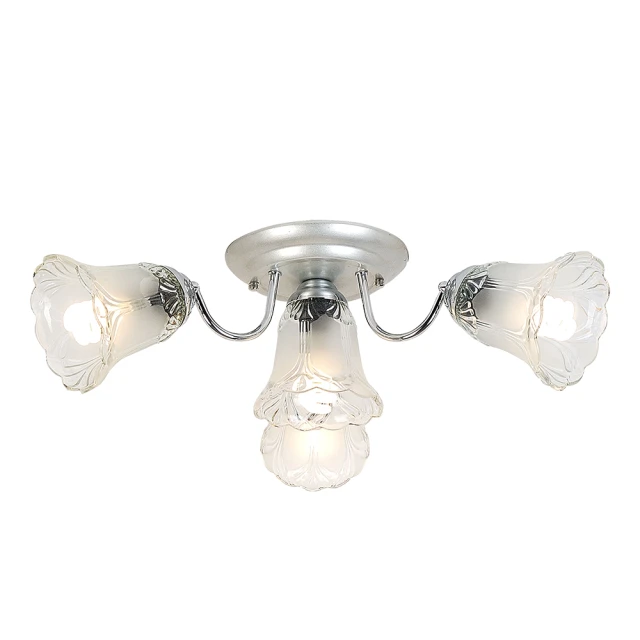 【華燈市】銀鑽6+1半吸頂燈(另購E27燈泡*7) 歷史價格詳細信息