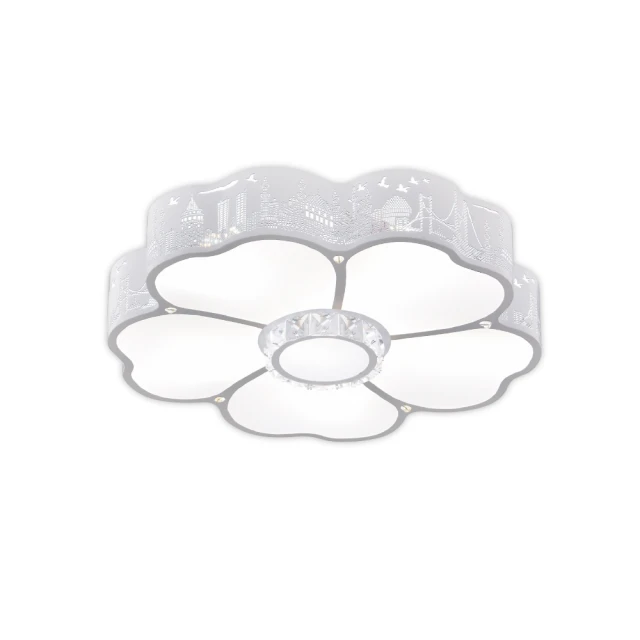 臥室吸頂燈 創意花形溫馨浪漫簡約主臥房間書房led燈具 歷史價格詳細信息