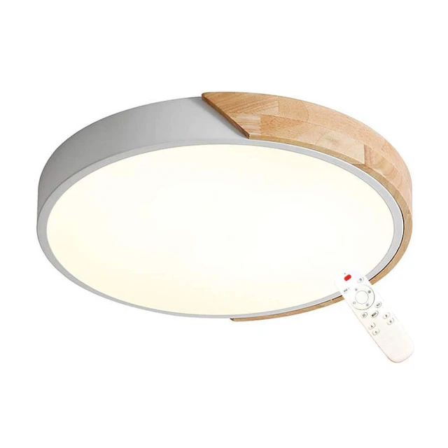 【Honey Comb】北歐圓滿LED60W遙控調光調色客廳吸頂燈(V2663．V2664) 歷史價格詳細信息