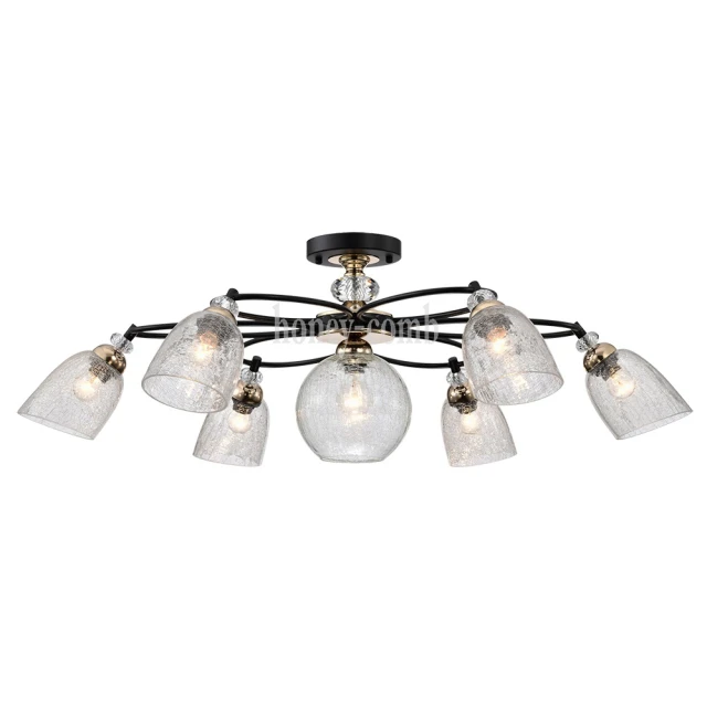 【Honey Comb】七星LED54W遙控調光調色臥室吸頂燈(V1998) 歷史價格詳細信息