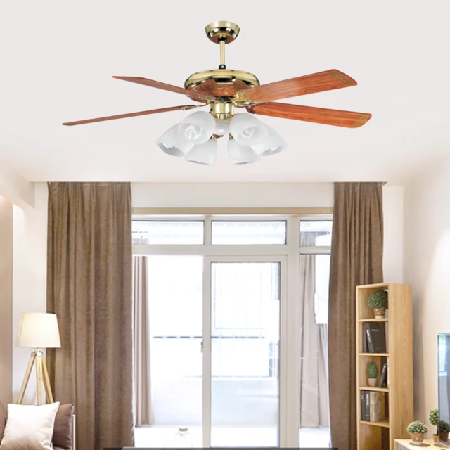 【光之饗宴】60吋紅豆杉圓弧型手拉式吊扇燈6+1燈(MIT 台灣製造) 歷史價格詳細信息