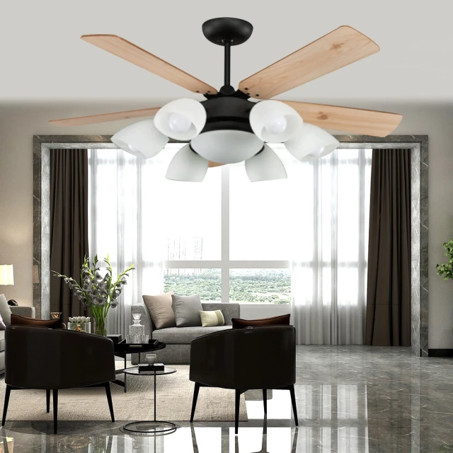 【光之饗宴】52吋 藍山型原木白6+1燈-附遙控器 GS+IC(MIT 台灣製造) 歷史價格詳細信息