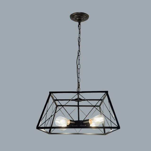 吊燈(4)~~美術燈~~3燈~~E14~~鐵製~~無燈罩~~不附燈泡 歷史價格詳細信息