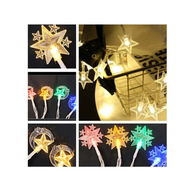 【北熊の天空】聖誕節裝飾燈飾 許願環 五角星 星星燈飾 聖誕老人 冰條燈(窗簾燈 聖誕裝飾燈飾 聖誕佈置) 歷史價格詳細信息