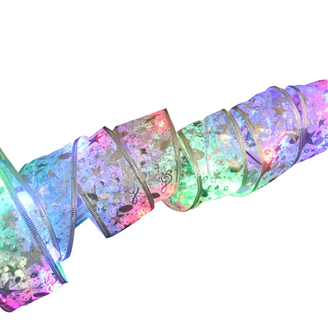 Time Leisure 聖誕樹聖誕節派對禮物裝飾發光燈條 金緞帶彩光/10M 歷史價格詳細信息