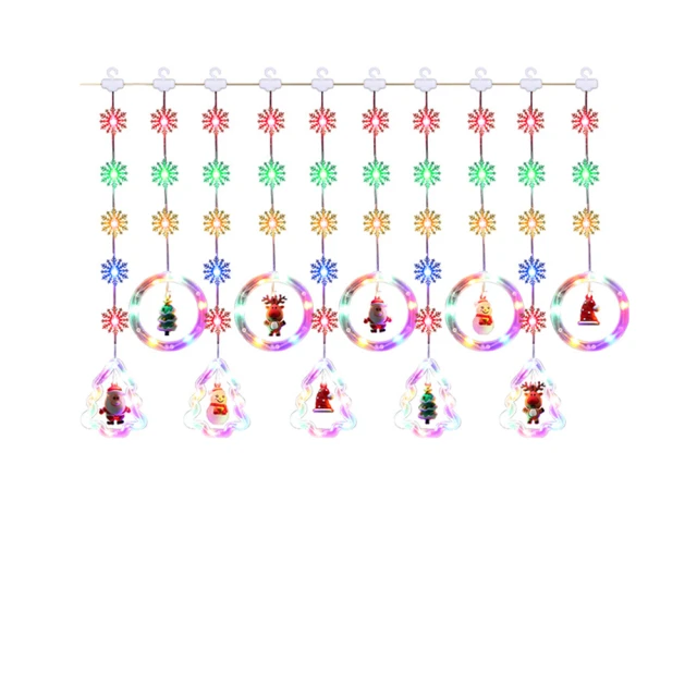 led窗簾燈聖誕雪人許願球 聖誕節日店鋪櫥窗裝扮聖誕樹裝飾燈 歷史價格詳細信息
