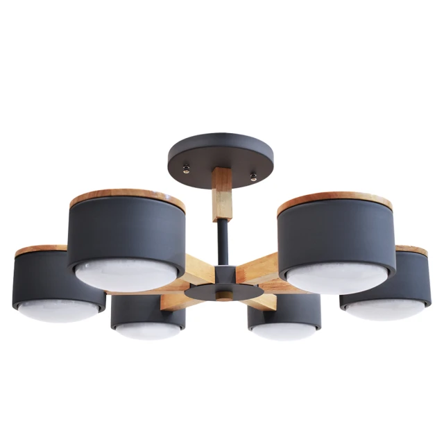 【華燈市】快可換 灰色空間3燈原木半吸頂燈(燈飾燈具/客廳燈/房間燈/餐廳燈) 歷史價格詳細信息