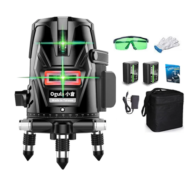 水平儀【Ogula小倉】5線觸控式戶外超強雷射水平儀紅外線室外裝修自動打斜線【LD藍光】 歷史價格詳細信息