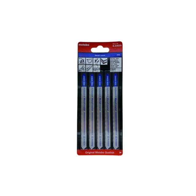 metabo 美達寶 金屬線鋸片 74/ 1.2-2.6mm/ 21-10T (T123XF) 623676000 5支裝 歷史價格詳細信息