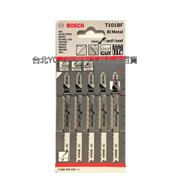 BOSCH 線鋸片 T101B (5入) 歷史價格詳細信息