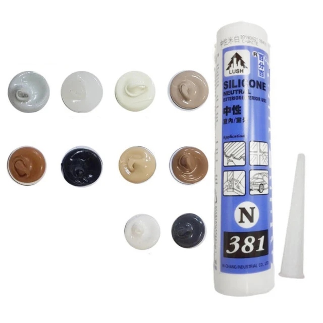 N381  5支  中性矽利康300ml(透明/灰色/黑色/黑咖啡/白色) 價格比較,價格查詢,歷史價格詳細信息