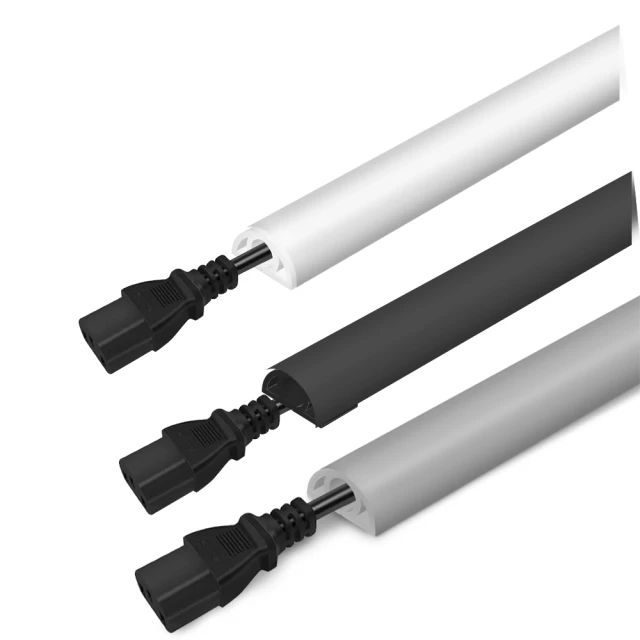 【SMILE】電源線收納 軟膠線槽 3公分電線固定 1米 黑色/灰色/白色 收線器 CD30-F(整線槽 DIY 配線槽) 歷史價格詳細信息