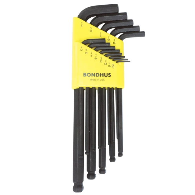 【BONDHUS】9pcs 1.5-10mm球型六角扳手 公制 10999 歷史價格詳細信息