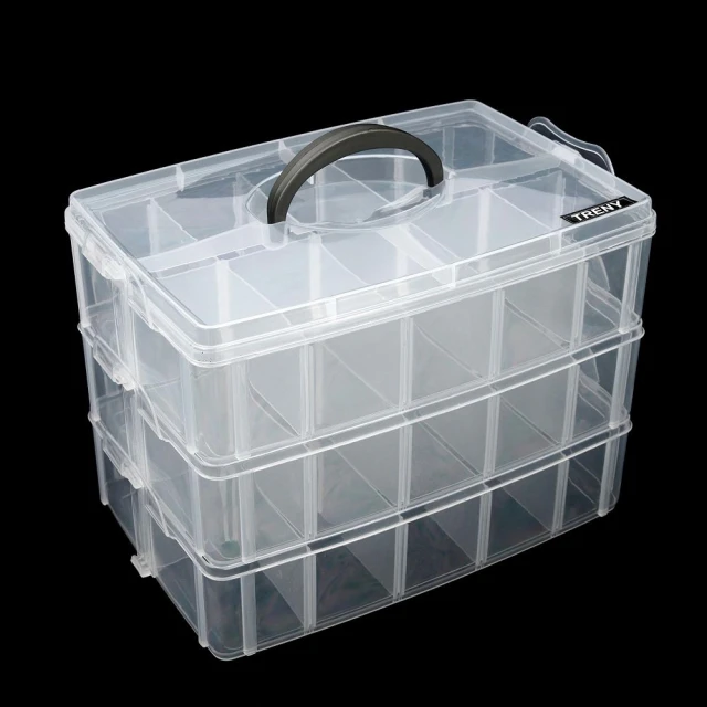 TRENY 三層收納盒-大30格 螺絲 文具 電料 零件 手工藝 配飾 分隔分層存放好管理 3062-14 歷史價格詳細信息