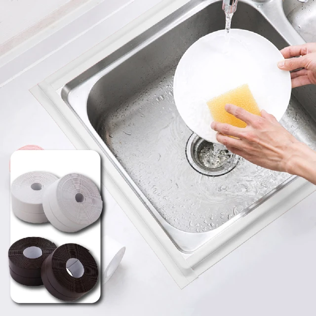 【霉好一天】防潮防霉膠帶-超值2入組(廚房 衛浴 水槽 流理台 縫隙貼 隙縫貼 接縫貼 美縫貼 膠布) 價格比較,價格查詢,歷史價格詳細信息